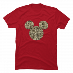 leopard mickey mouse shirt